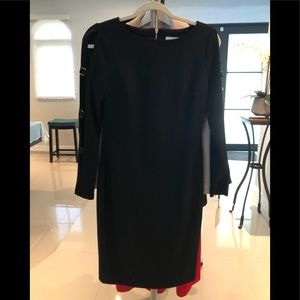 Black cut-out CK Midi Dress